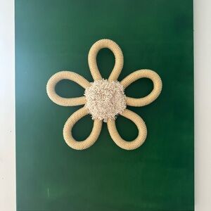 Craft Green and Cream Flower Wall Art